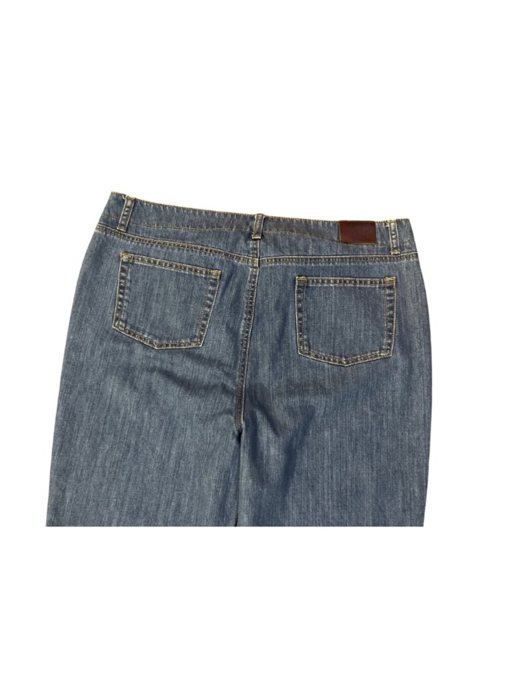 Lands' End Jeans Women's Size 16 x 32 Straight Leg 100% Cotton Denim Used - Picture 6 of 16